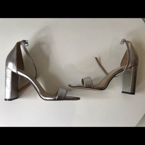 Silver Vince Camuto heels